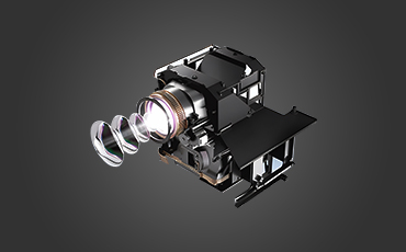 Single LCD projector display technology