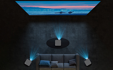 Projector keystone correction feature
