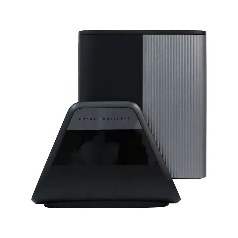 Hotack X5AD smart projector side view with adjustable stand