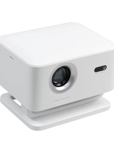 Hotack X4AA FHD Whale TV portable projector front angled view