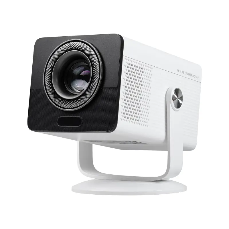 HP MC400 pico projector with 90-degree rotating stand