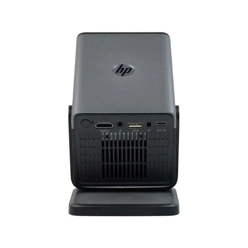 HP MC450 projector connectivity ports and rear view