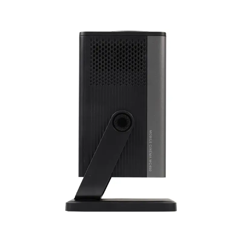HP MC450 pico projector with 90-degree rotating stand