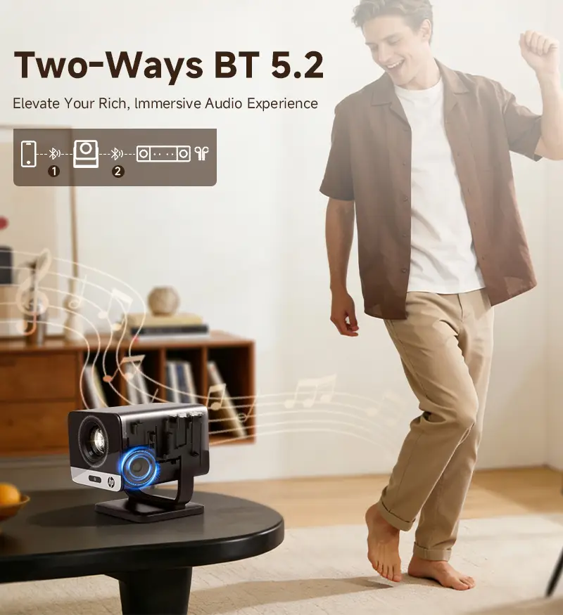 HP MC475 projector with Bluetooth 5.2 connectivity