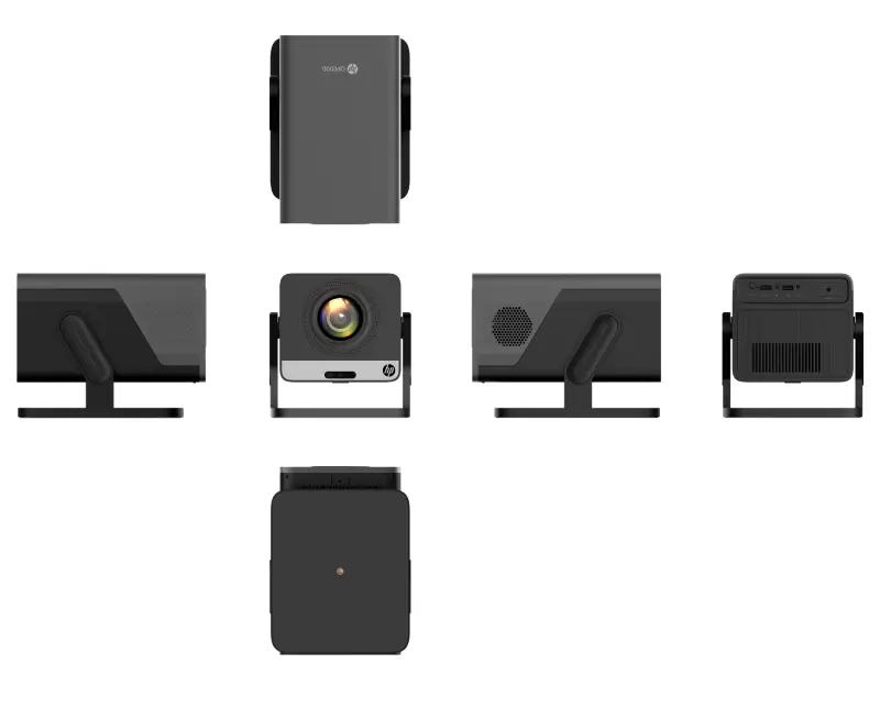 HP OP2000 Smart Projector multi-angle views