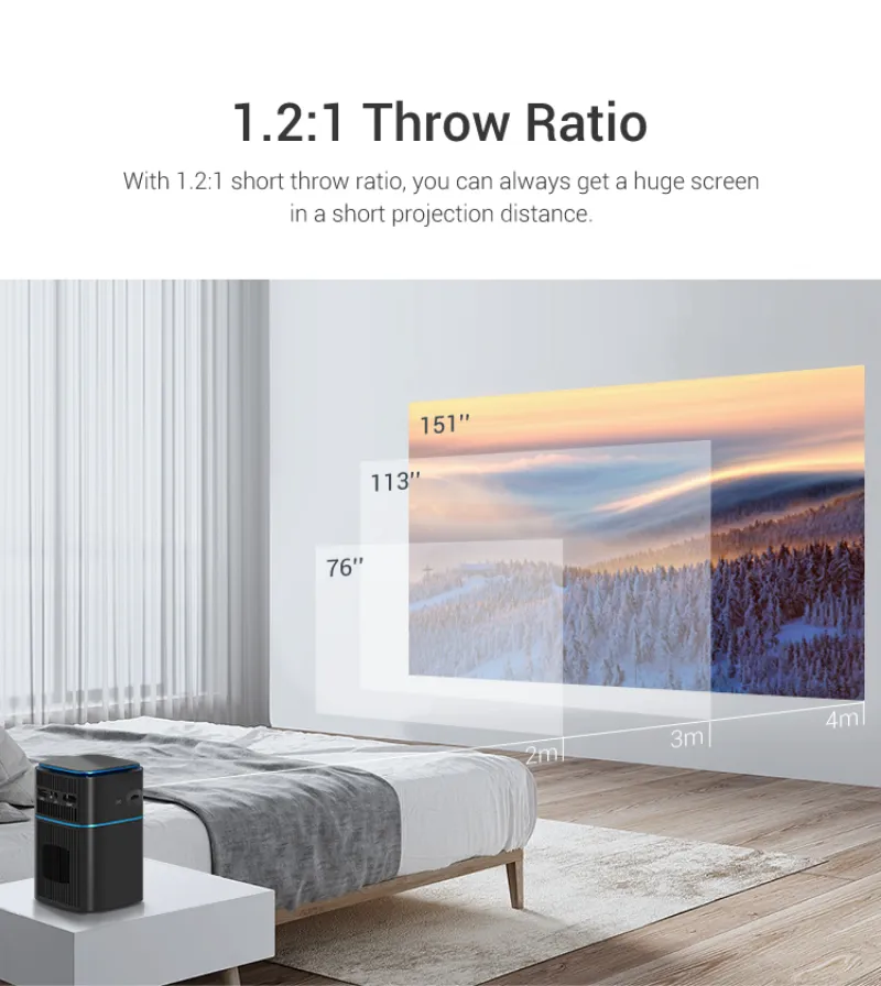 Hotack D042Q 1.2:1 Throw Ratio