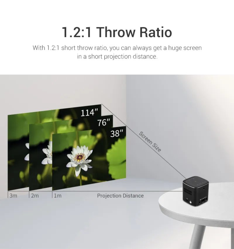 Hotack D048A 1.2:1 Throw Ratio
