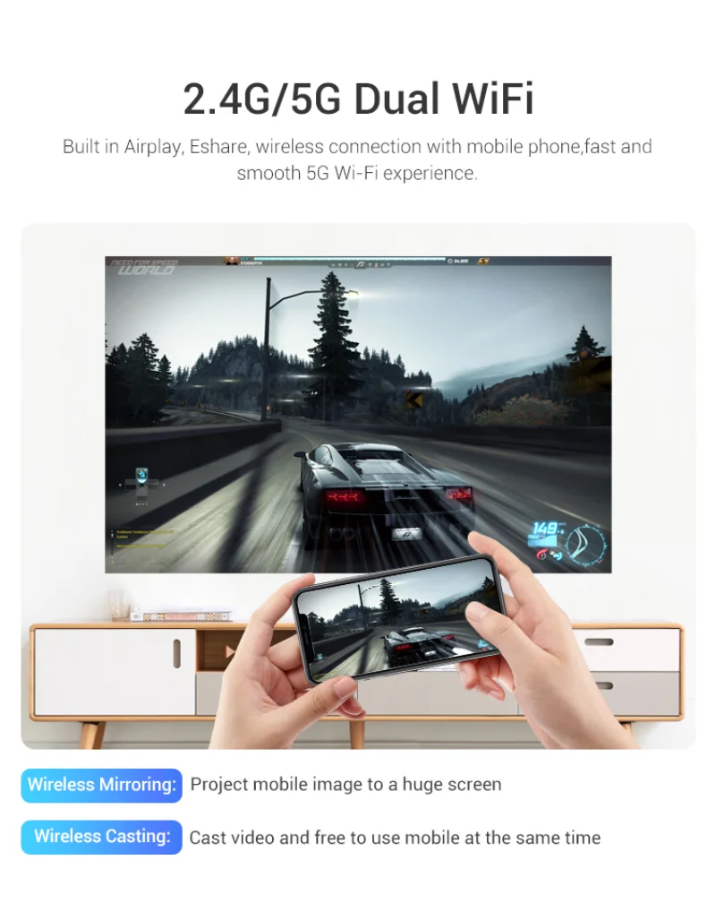 Hotack D048A 2.4G/5G Dual WiFi