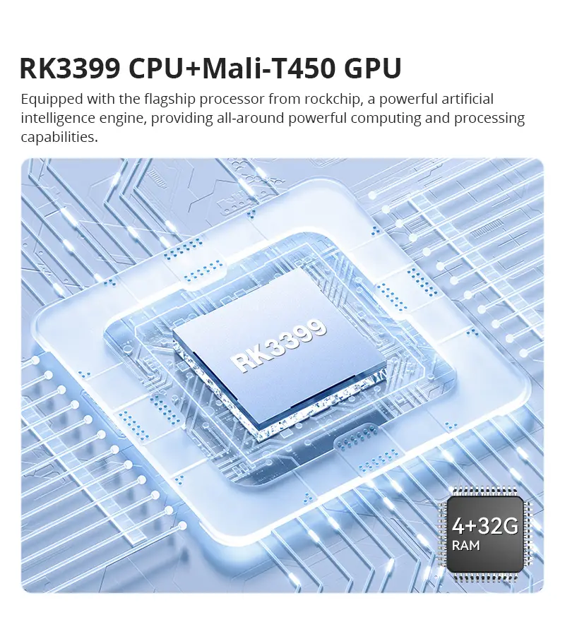 Hotack D071 RK3399 CPU Mali-T450 GPU