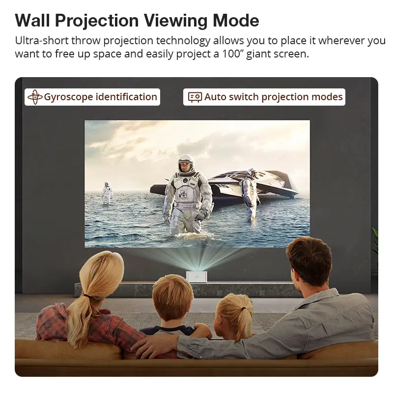 Hotack D071 Wall Projection Viewing Mode