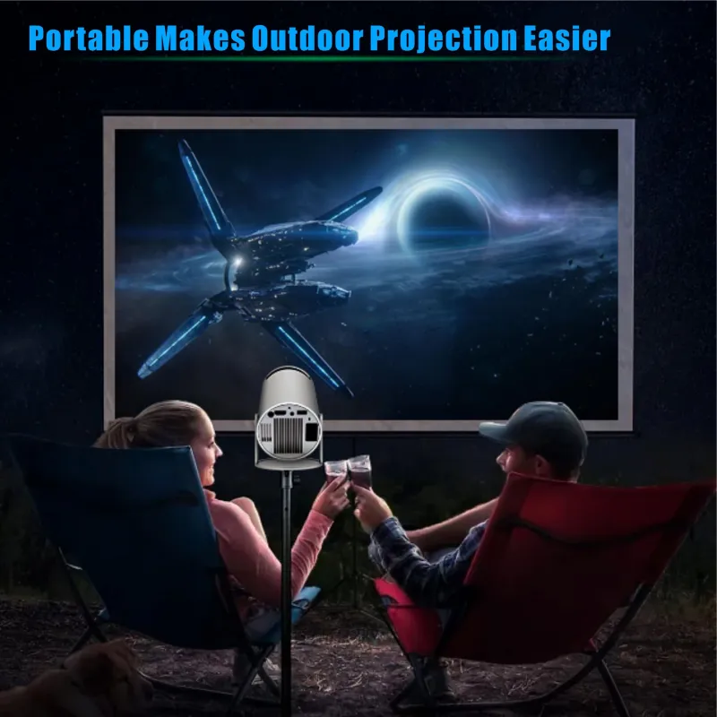 Hotack HY300 Pro Portable Makes Outdoor Projection Easier