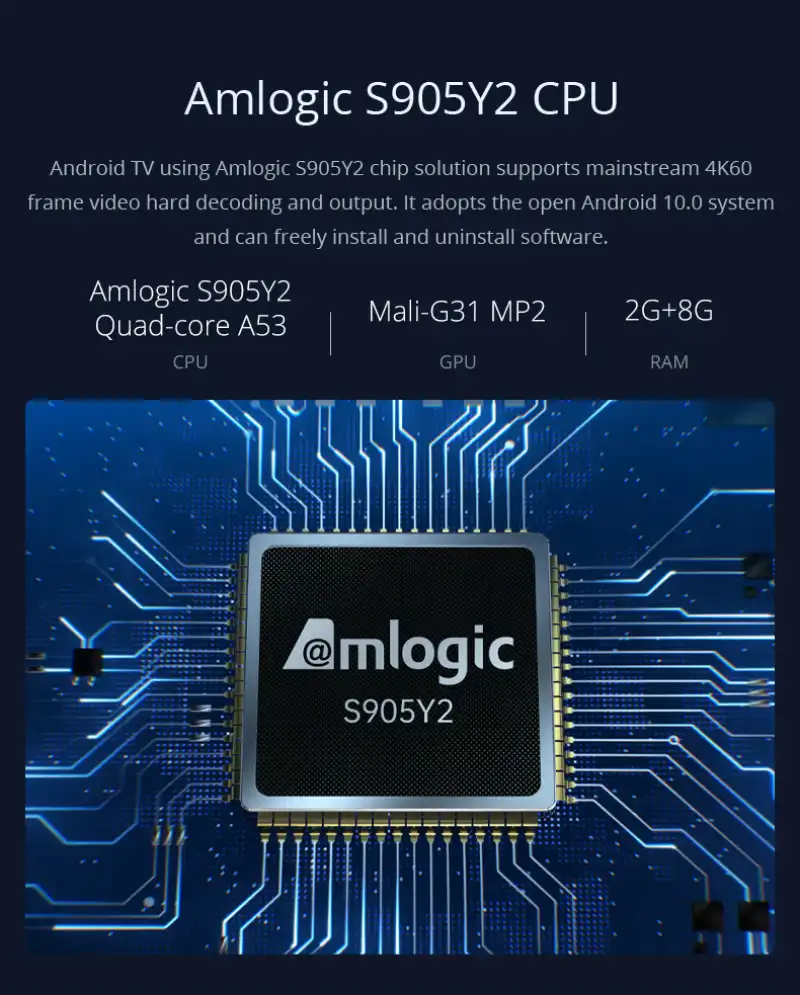 Hotack L005ATV Amlogic S905Y2 CPU