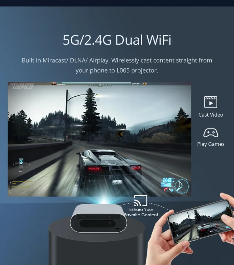 Hotack L005S 5G/2.4G Dual WiFi