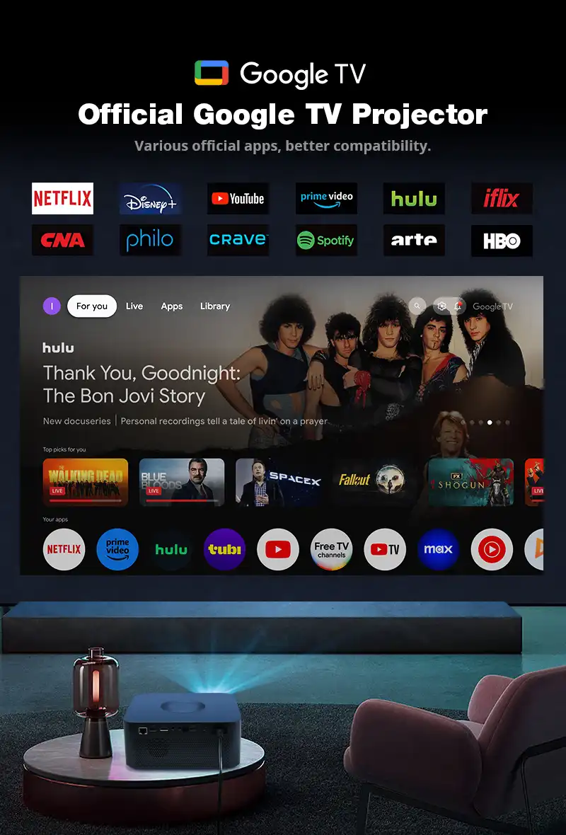 Hotack L007CM Official Google TV Projector
