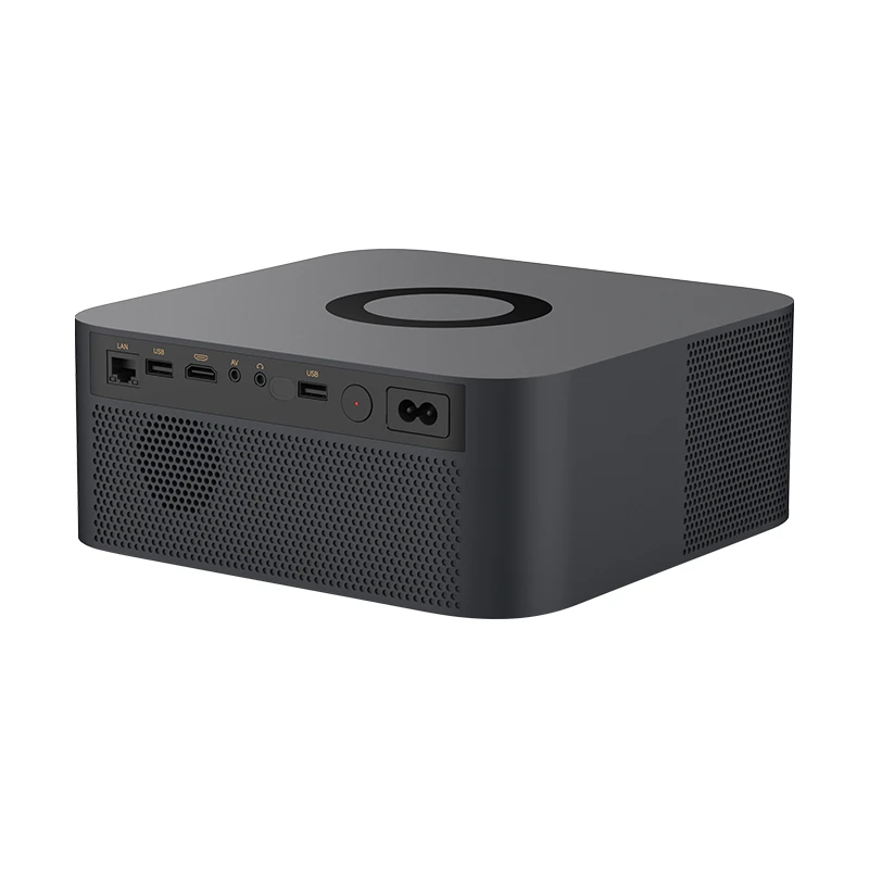 Hotack L007CM projector rear angle view