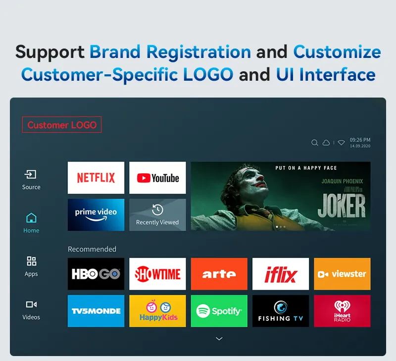 Hotack L016AN Customer-Specific Logo and UI Interface