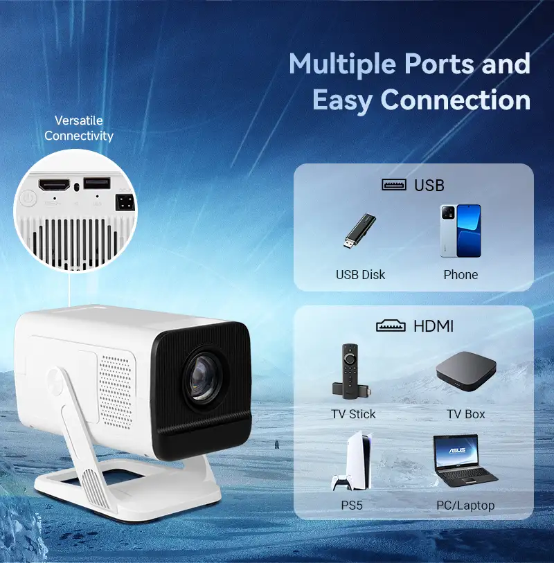 Hotack X1AA multiple ports and easy connection with HDMI USB gaming consoles and laptops