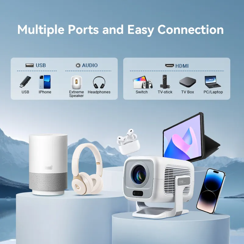 Hotack X3AA HDMI USB and audio connectivity