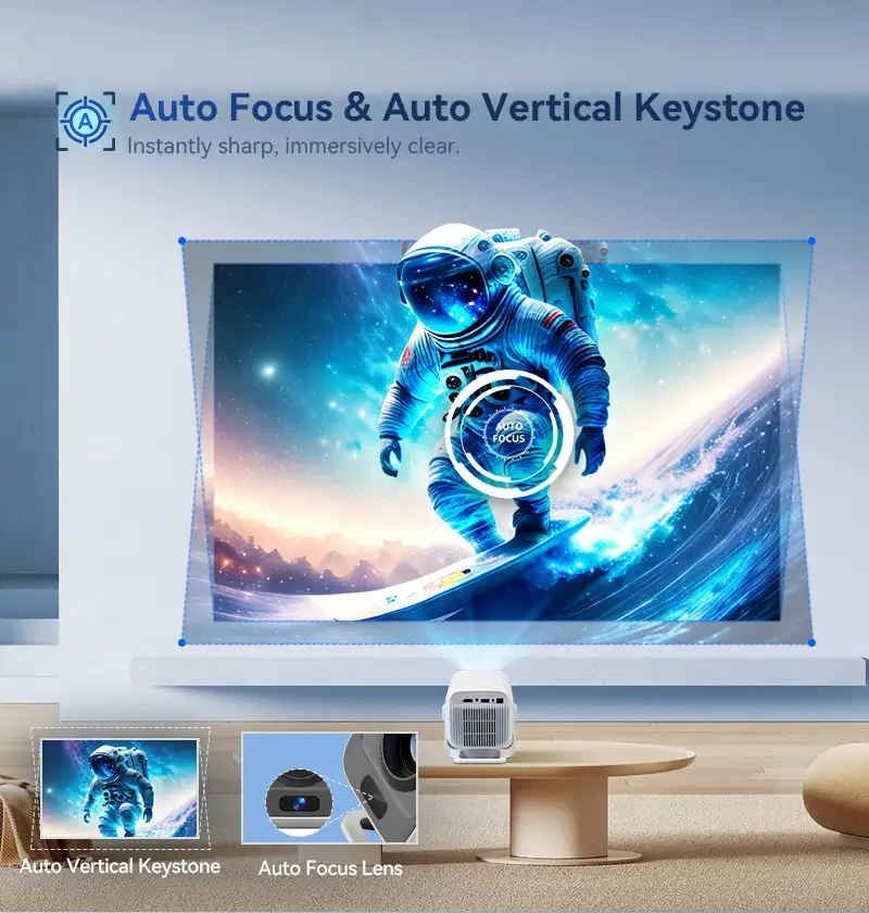 Hotack X3AR auto focus and auto vertical keystone correction