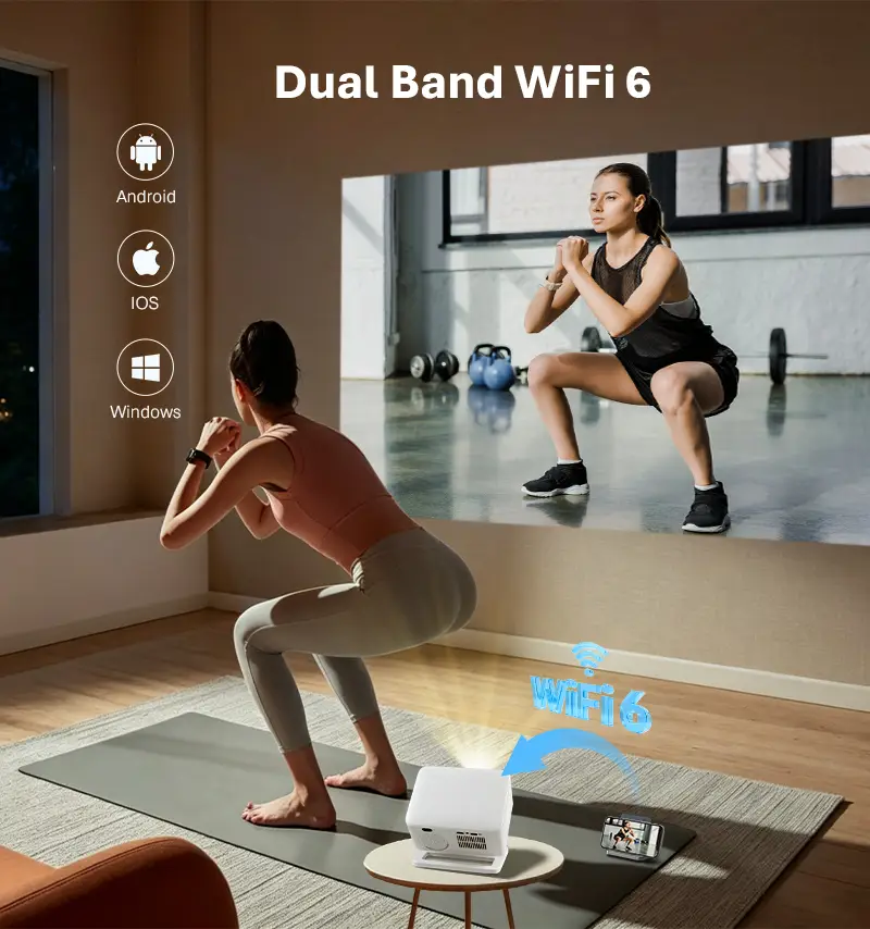 Hotack X4AR Wi-Fi 6 wireless screen mirroring