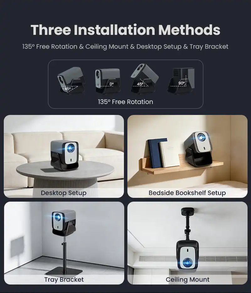 Hotack X5AD Flexible Projection Installation