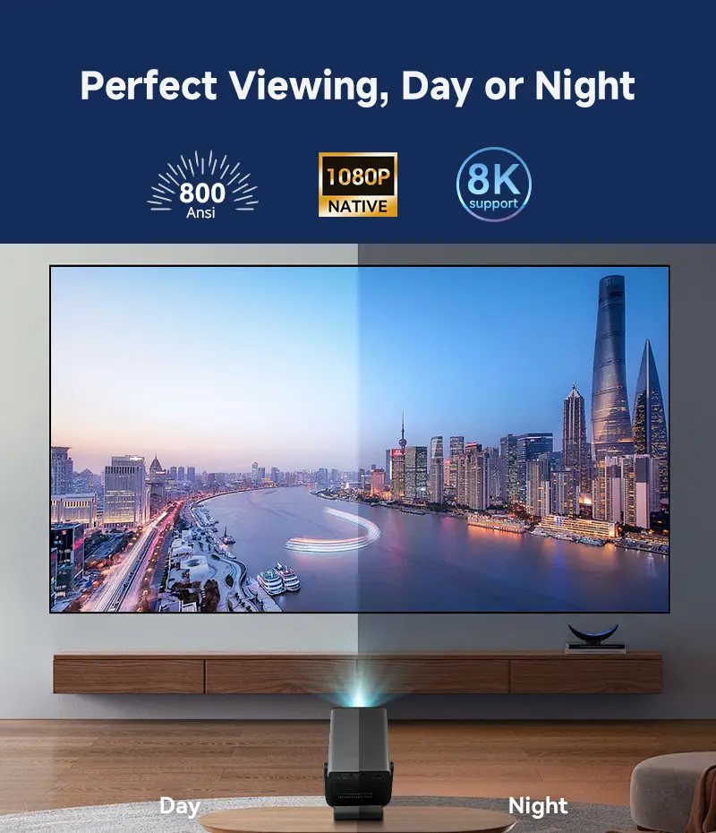Hotack X7AR 800 ANSI lumens and native 1080p home theater projection